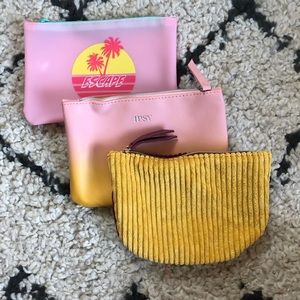 Ipsy Makeup Bags - Set of 3